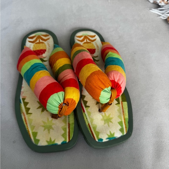 FARM Rio Multicolor Striped Flip Flops - Picture 2 of 2